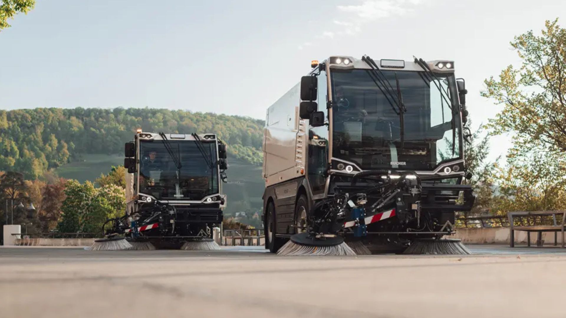 bucher-municipal-street-sweeper Municipal equipment in the field